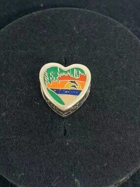 Pandora Heaven on Earth Florida Heart Charm S925 Sterling silver